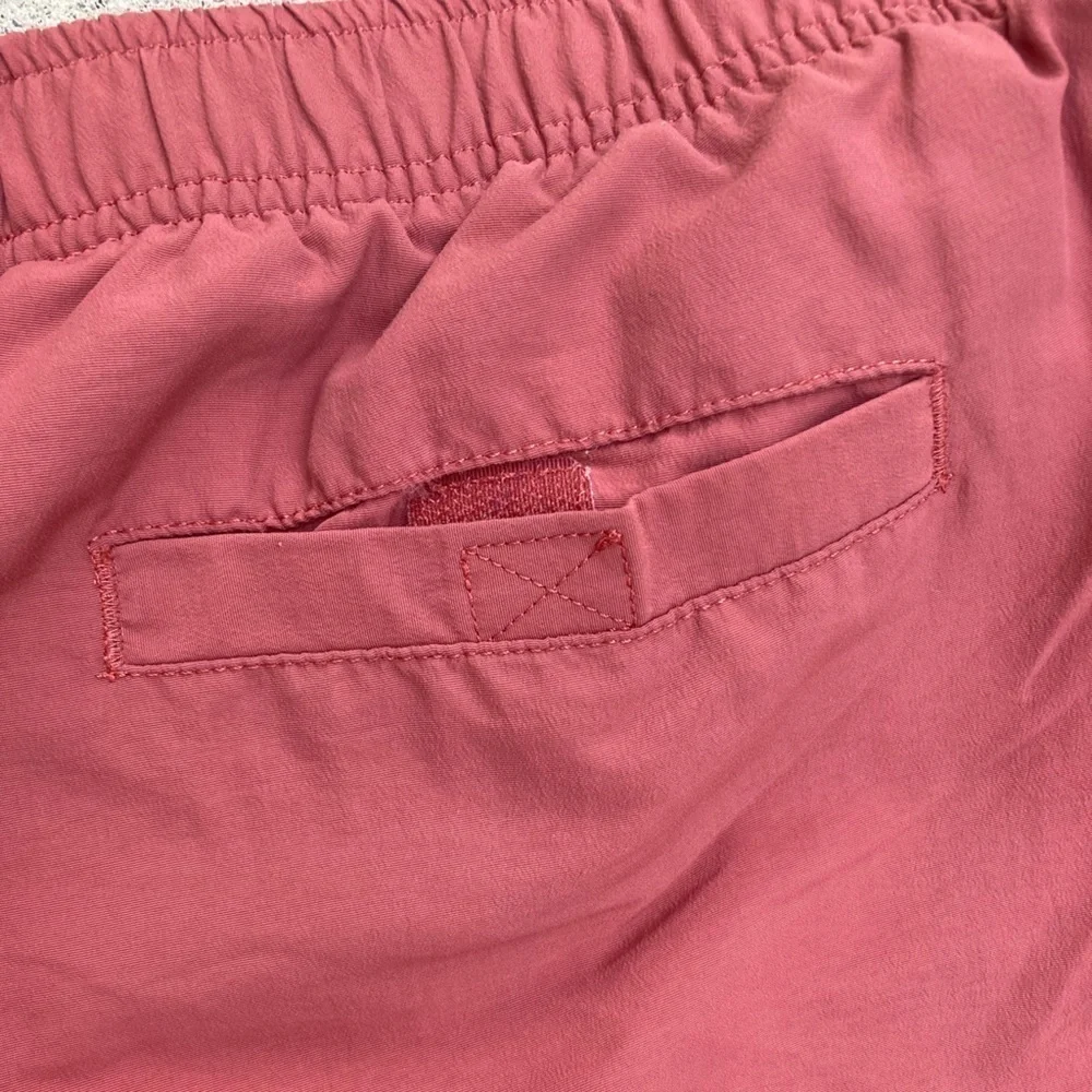 Men's LL Bean‎ Swim Trunks Rust Red Solid Logo NO TAGS Drawstring Gym Unlined
